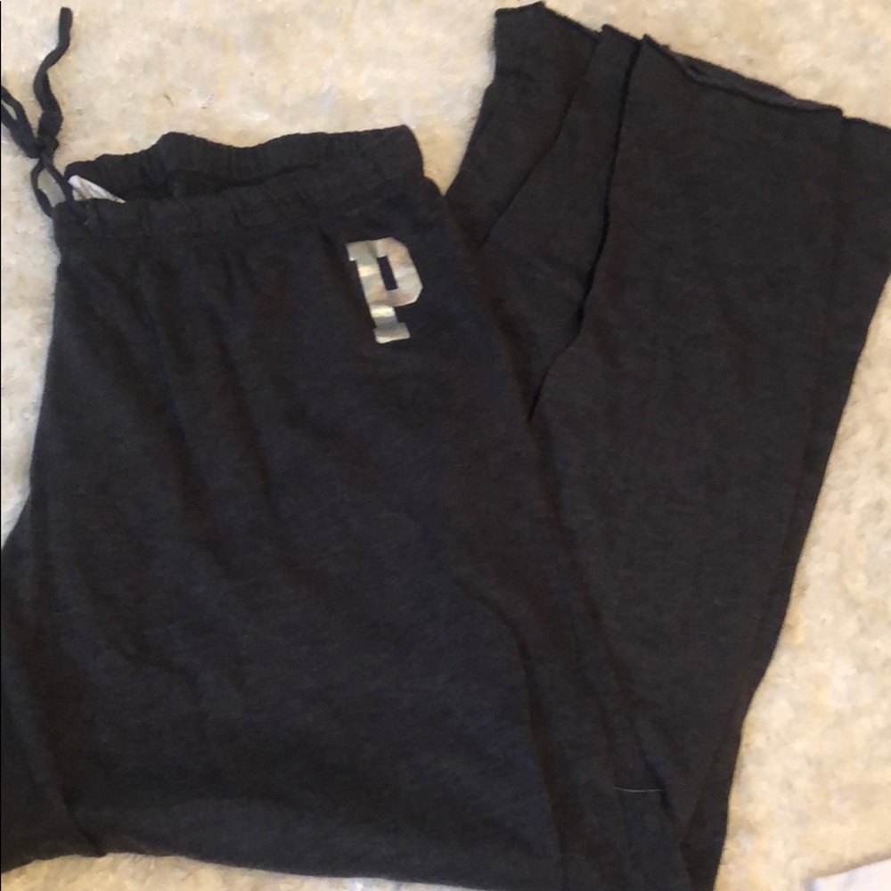 Victoria Secret sweatpants. Gray. L.